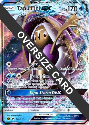 Tapu Fini GX 39a/147 - Holofoil Jumbo Cards - Promo
