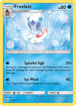 Froslass 038/236 - Holofoil SM Unified Minds - Holo Rare