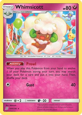 Whimsicott 144/236 SM Unified Minds - Rare