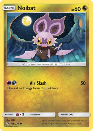 Noibat 158/236 - Reverse Holofoil SM Unified Minds - Common