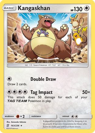 Kangaskhan 163/236 - Reverse Holofoil SM Unified Minds - Holo Rare