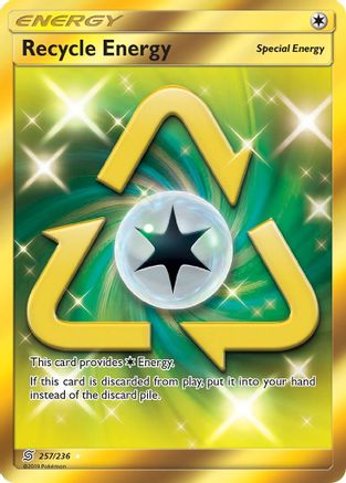 Recycle Energy (Secret) 257 - Holofoil SM Unified Minds - Secret Rare