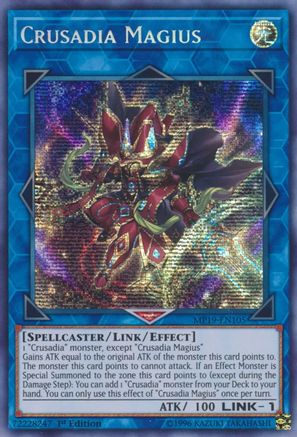 Crusadia Magius (MP19-EN105) - 2019 Gold Sarcophagus Tin Mega Pack 1st Edition