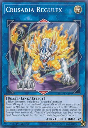 Crusadia Regulex (MP19-EN106) - 2019 Gold Sarcophagus Tin Mega Pack 1st Edition