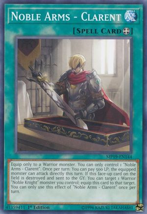 Noble Arms - Clarent (MP19-EN144) - 2019 Gold Sarcophagus Tin Mega Pack Unlimited
