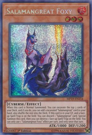 Salamangreat Foxy (MP19-EN154) - 2019 Gold Sarcophagus Tin Mega Pack Unlimited