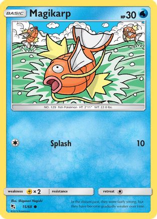 Magikarp 015/68 - Reverse Holofoil Hidden Fates - Common