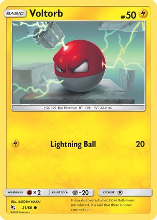 Voltorb 021/68 Hidden Fates - Common