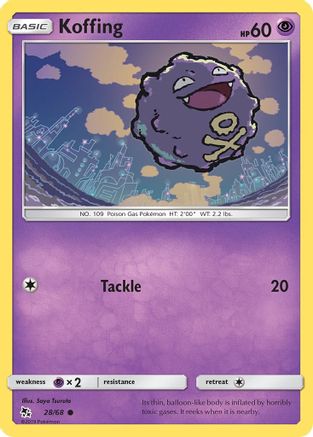 Koffing 028/68 Hidden Fates - Common