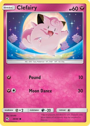 Clefairy (39) 039/68 Hidden Fates - Common