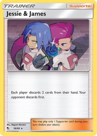 Jessie & James 058/68 - Reverse Holofoil Hidden Fates - Holo Rare