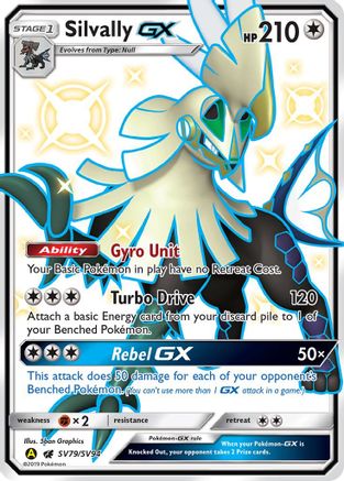Silvally GX SV79/SV94 - Holofoil Hidden Fates Shiny Vault - Shiny Holo Rare