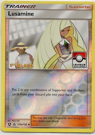 Lusamine 153a/156 - Reverse Holofoil League & Championship Cards - Promo