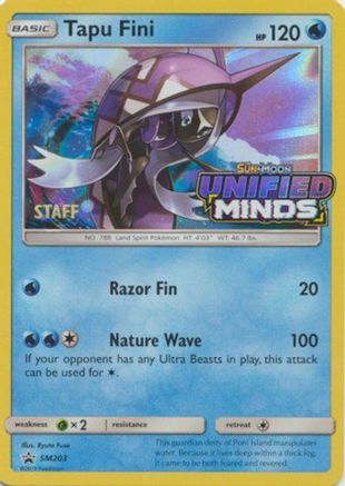 Tapu Fini SM203 - Holofoil SM Promos - Promo