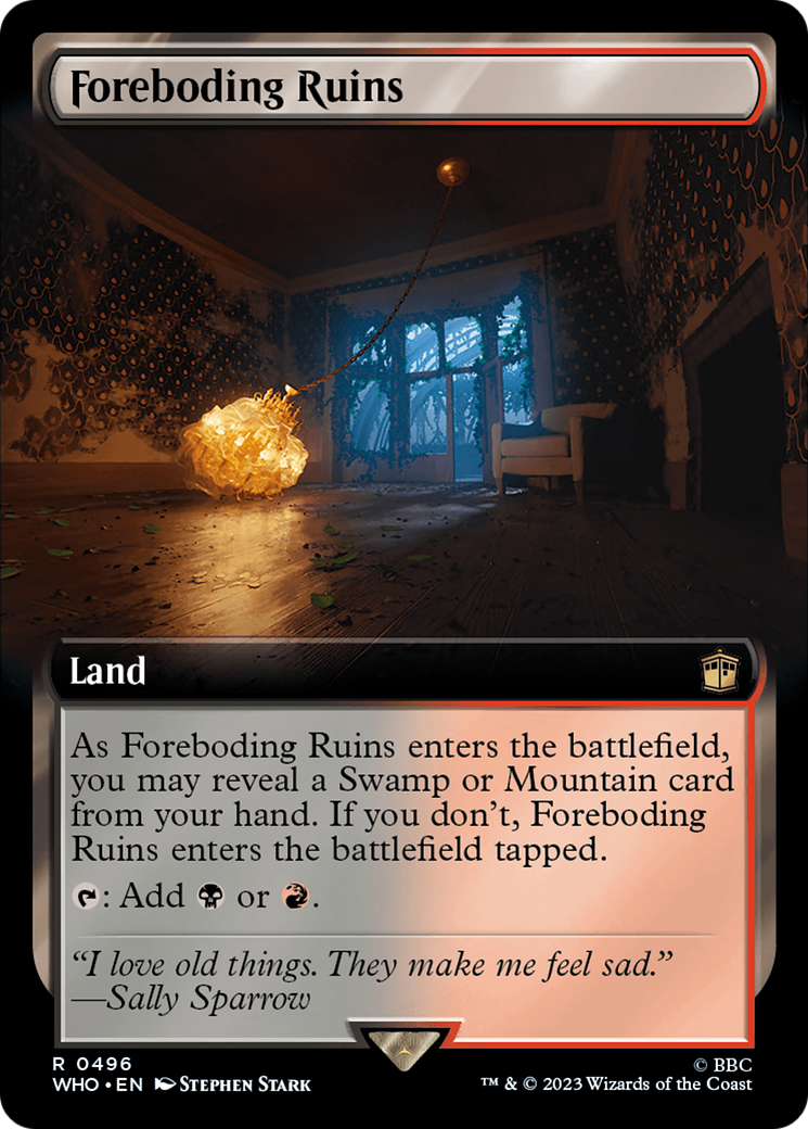 Foreboding Ruins (Extended Art) (WHO-496) - Doctor Who: (Extended Art) Foil