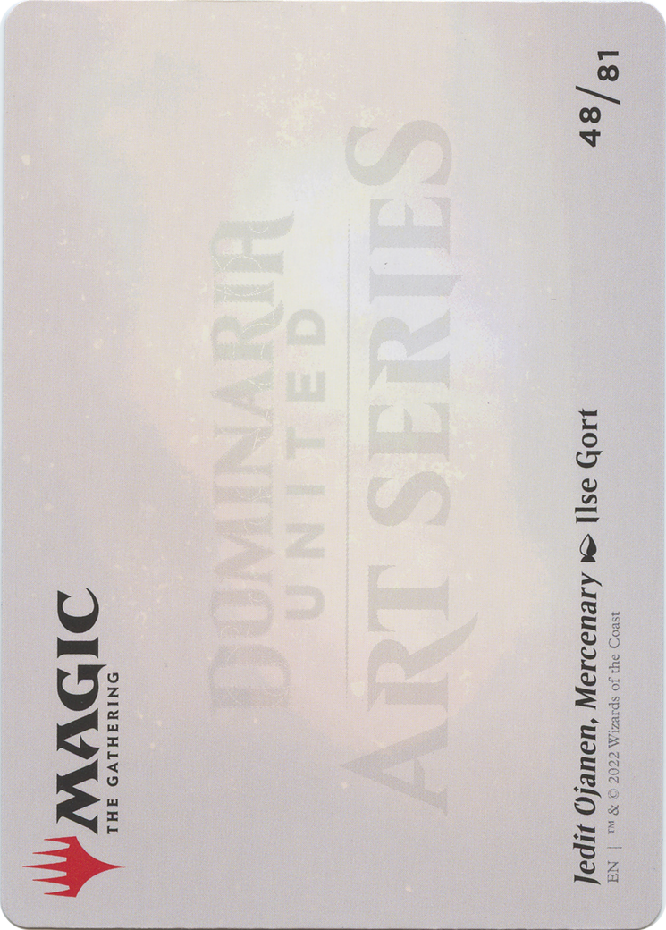 Jedit Ojanen, Mercenary // Jedit Ojanen, Mercenary (ADMU-048) - Dominaria United Art Series (Borderless) Foil