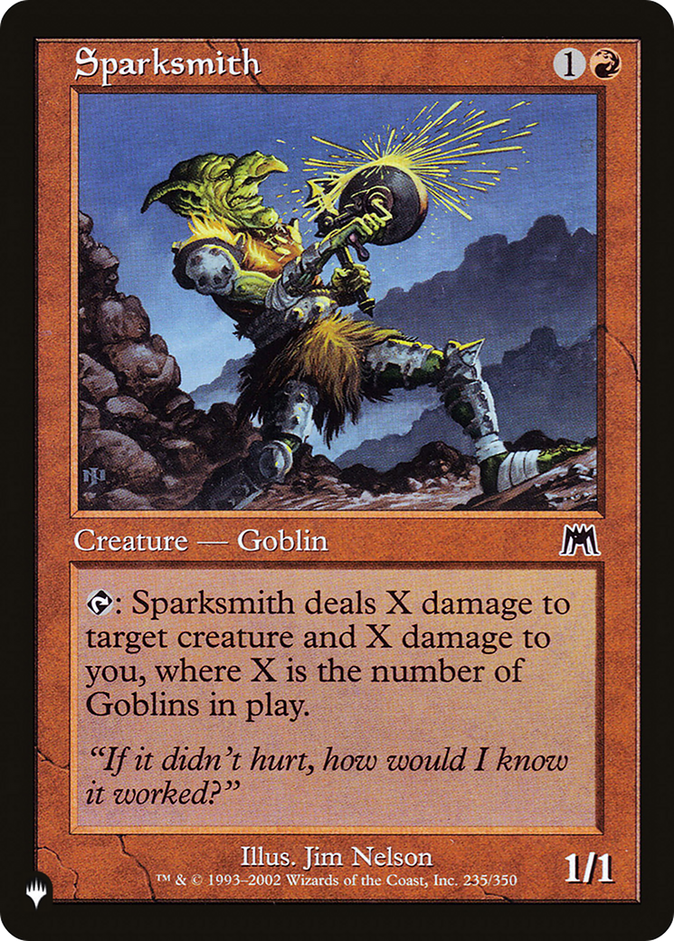 Sparksmith (LIST-ONS-235) - The List