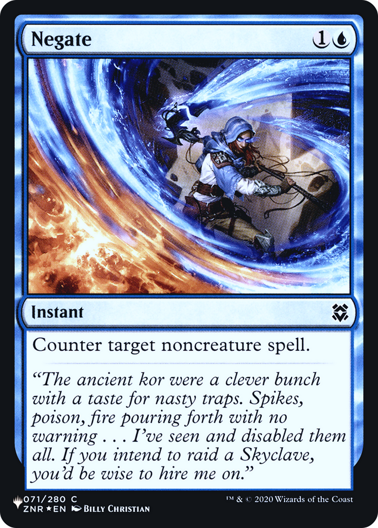 Negate (ZNR) (LIST-ZNR-71) - The List Foil