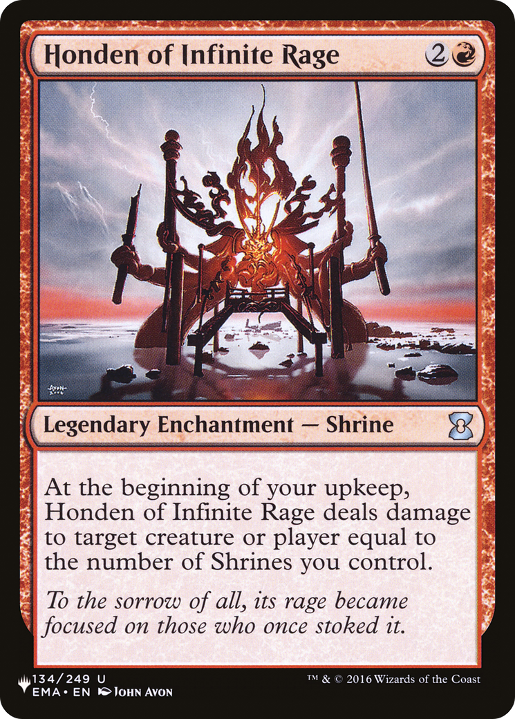 Honden of Infinite Rage (LIST-134/249) - The List