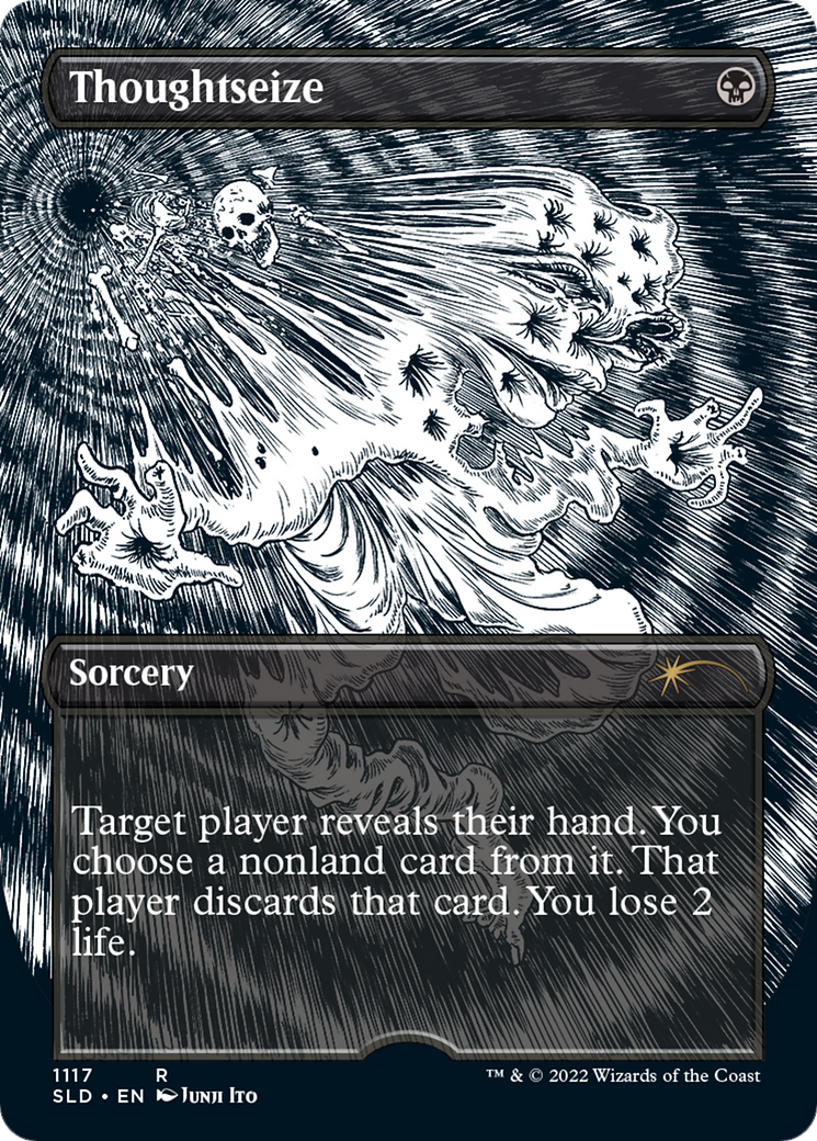 Thoughtseize (Borderless) (SLD-1117) - Secret Lair Drop