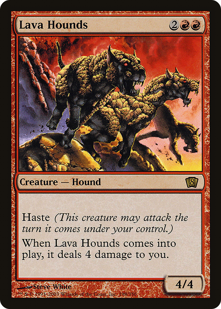 Lava Hounds (8ED-198★) - 8th Edition Foil