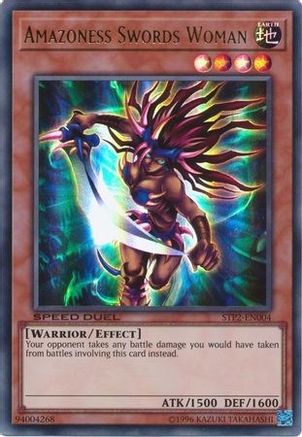 Amazoness Swords Woman (STP2-EN004) - Speed Duel: Tournament Pack 2 Unlimited