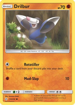 Drilbur 114/236 SM Cosmic Eclipse - Common