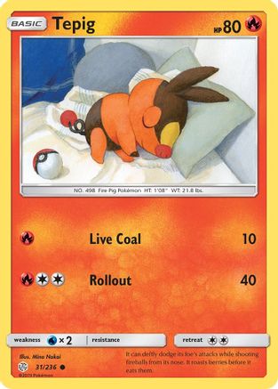 Tepig 031/236 SM Cosmic Eclipse - Common
