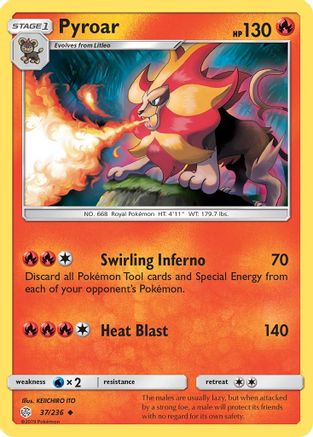 Pyroar 037 SM Cosmic Eclipse - Uncommon