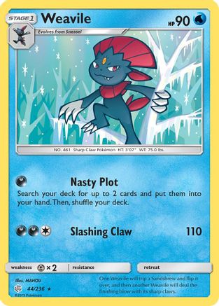 Weavile 044 SM Cosmic Eclipse - Rare
