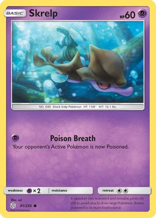 Skrelp 091/236 - Reverse Holofoil SM Cosmic Eclipse - Common