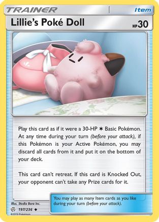 Lillie's Poke Doll 197/236 SM Cosmic Eclipse - Uncommon