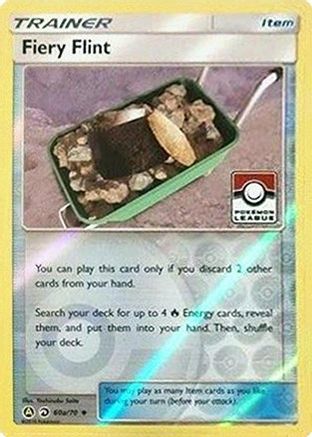 Fiery Flint 60a/70 - Reverse Holofoil League & Championship Cards - Promo