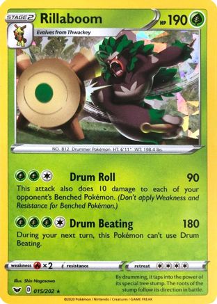 Rillaboom 015/202 - Holofoil Deck Exclusives - Holo Rare