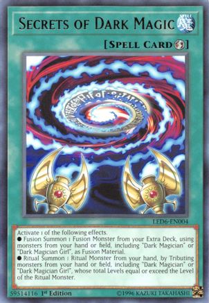 Secrets of Dark Magic (LED6-EN004) - Legendary Duelists: Magical Hero 1st Edition