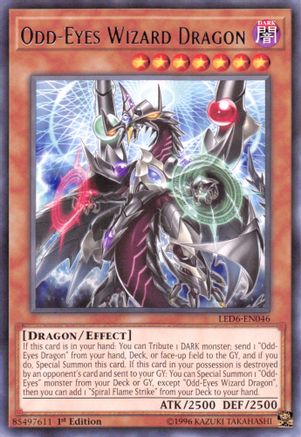 Odd-Eyes Wizard Dragon (LED6-EN046) - Legendary Duelists: Magical Hero 1st Edition