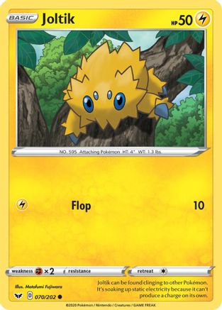 Joltik 070/202 SWSH01 Sword & Shield Base Set - Common