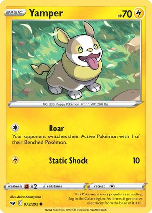 Yamper (073) 073/202 SWSH01 Sword & Shield Base Set - Common
