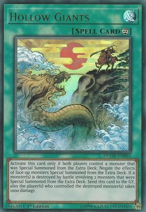 Hollow Giants (DUOV-EN055) - Duel Overload 1st Edition