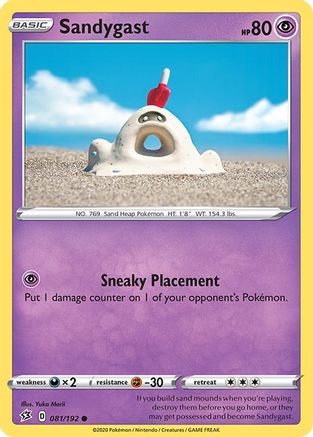 Sandygast 081/192 - Reverse Holofoil SWSH02 Rebel Clash - Common