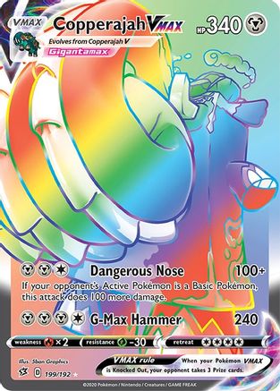 Copperajah VMAX (Secret) 199/192 - Holofoil SWSH02 Rebel Clash - Secret Rare