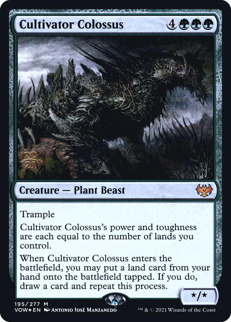 Cultivator Colossus (PRE-195S) - Innistrad: Crimson Vow Promos Foil