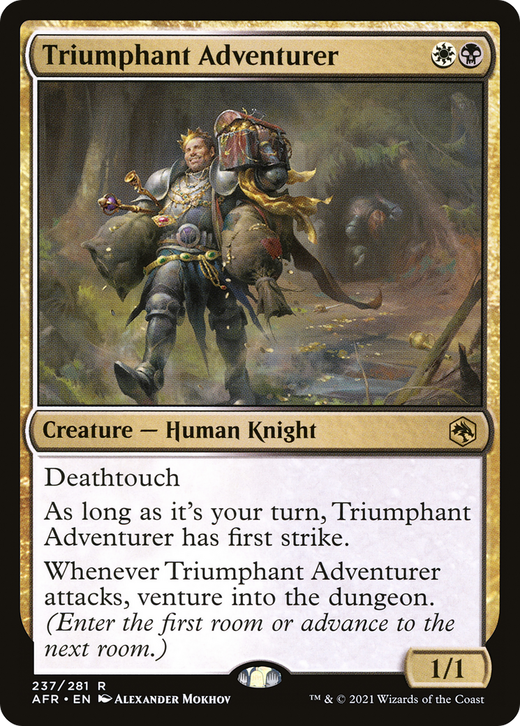 Triumphant Adventurer (AFR-237) - Adventures in the Forgotten Realms Foil