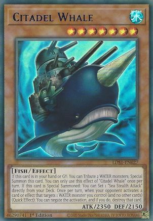 Citadel Whale (Blue) (LDS1-EN027) - Legendary Duelists: Season 1 1st Edition