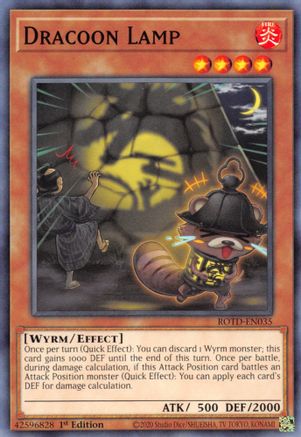 Dracoon Lamp (ROTD-EN035) - Rise of the Duelist 1st Edition