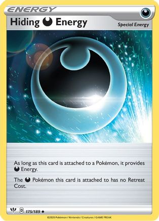 Hiding D Energy 175/189 SWSH03 Darkness Ablaze - Uncommon