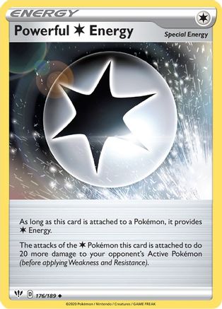 Powerful C Energy 176/189 SWSH03 Darkness Ablaze - Uncommon