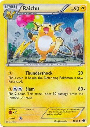 Raichu 040/99 - Holofoil Blister Exclusives - Promo