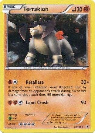 Terrakion 073/101 - Holofoil Blister Exclusives - Promo