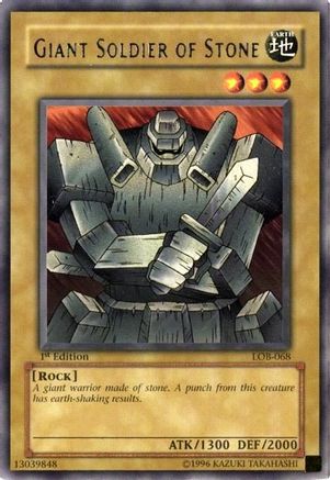 Giant Soldier of Stone (LOB-068) - The Legend of Blue Eyes White Dragon 1st Edition